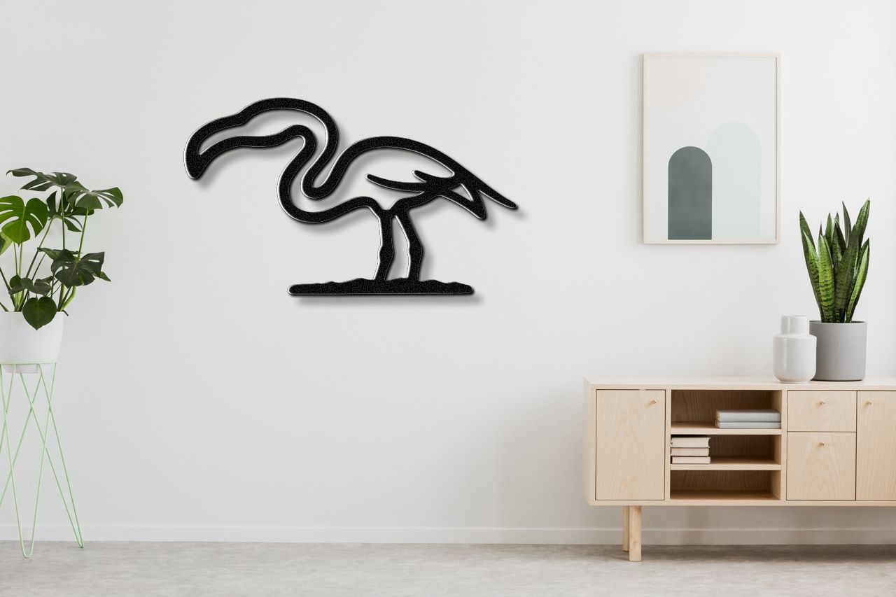 Flamingo Metal Wall Art
