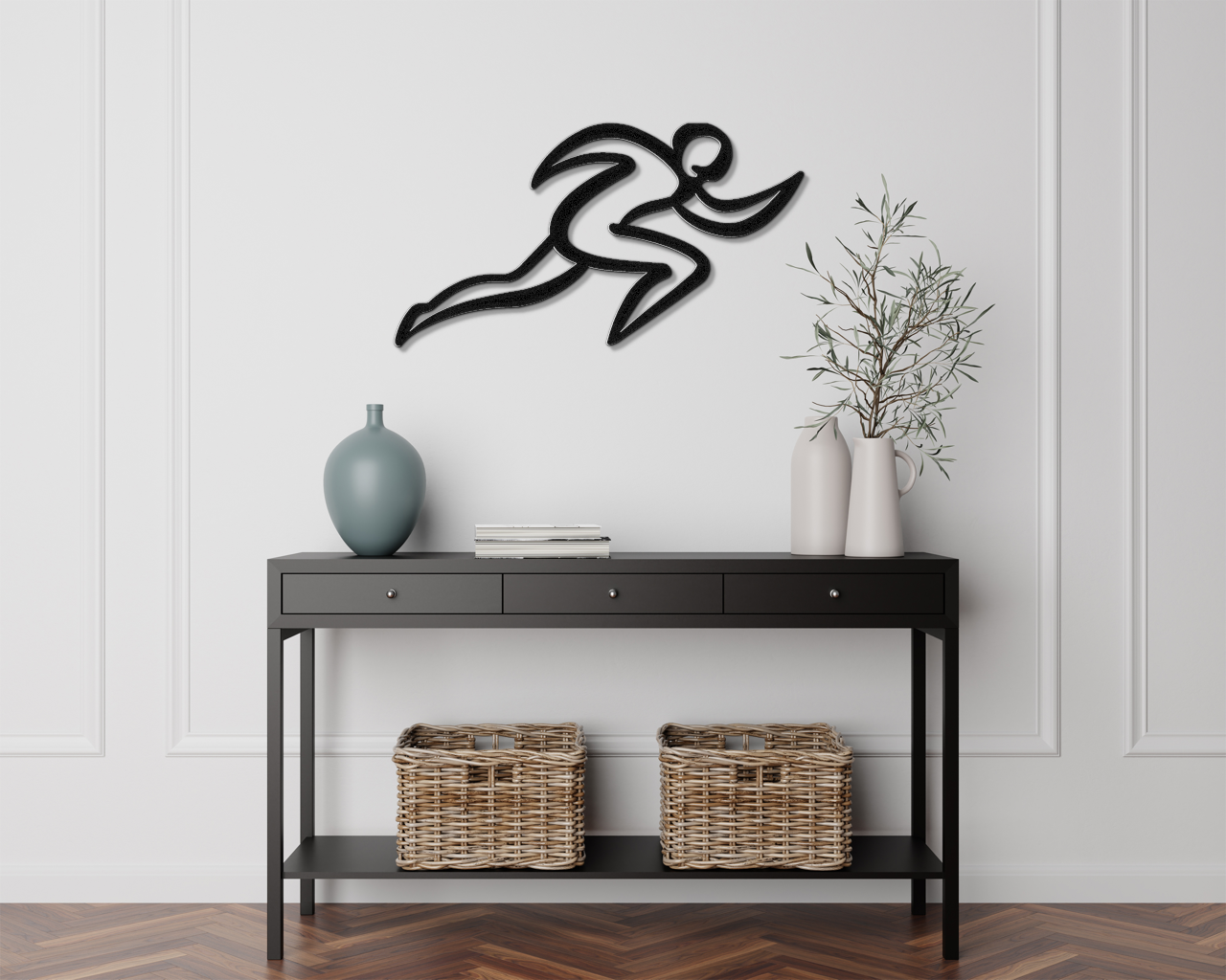 Runner Metal Wall Art