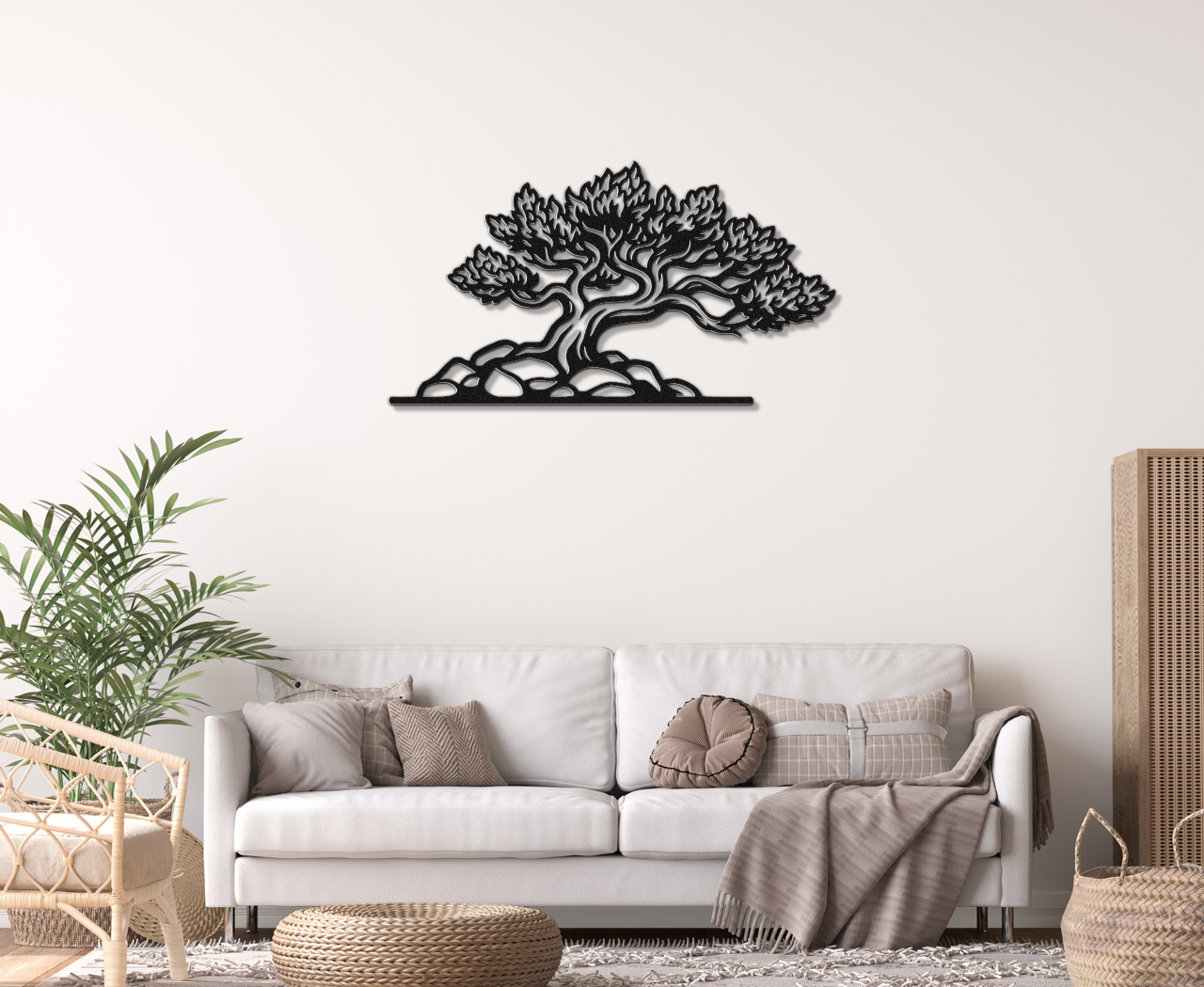 Fire Juniper Tree Metal Wall Art