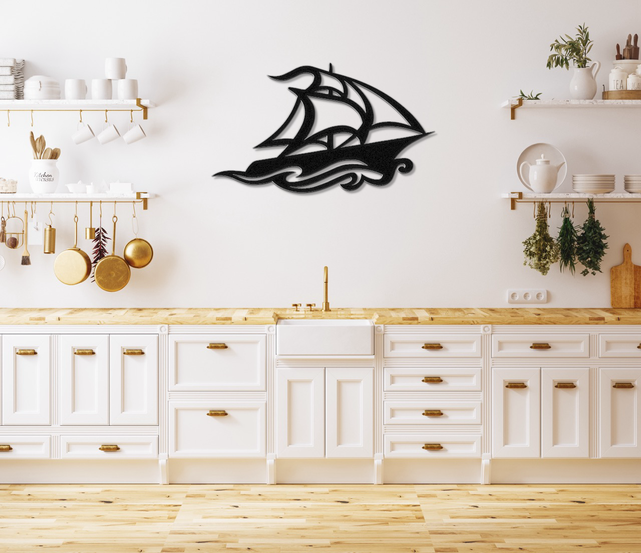 Sailboat Metal Wall Art
