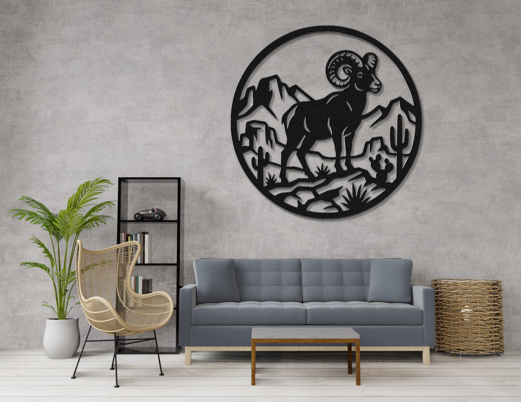 Arizona Bighorn Sheep Metal Wall Art