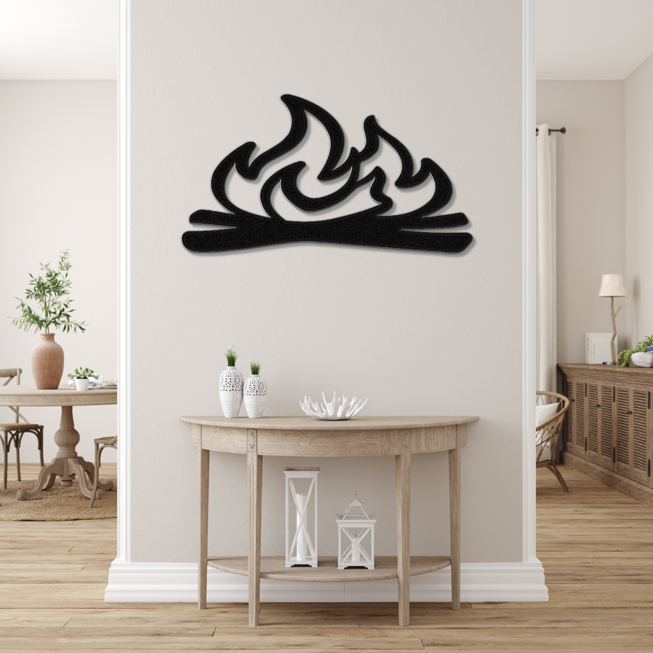 Campfire Metal Wall Art