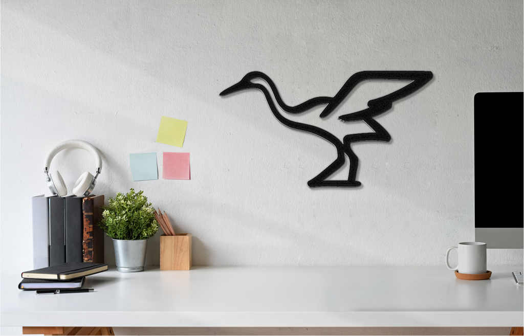 Crane Metal Wall Art