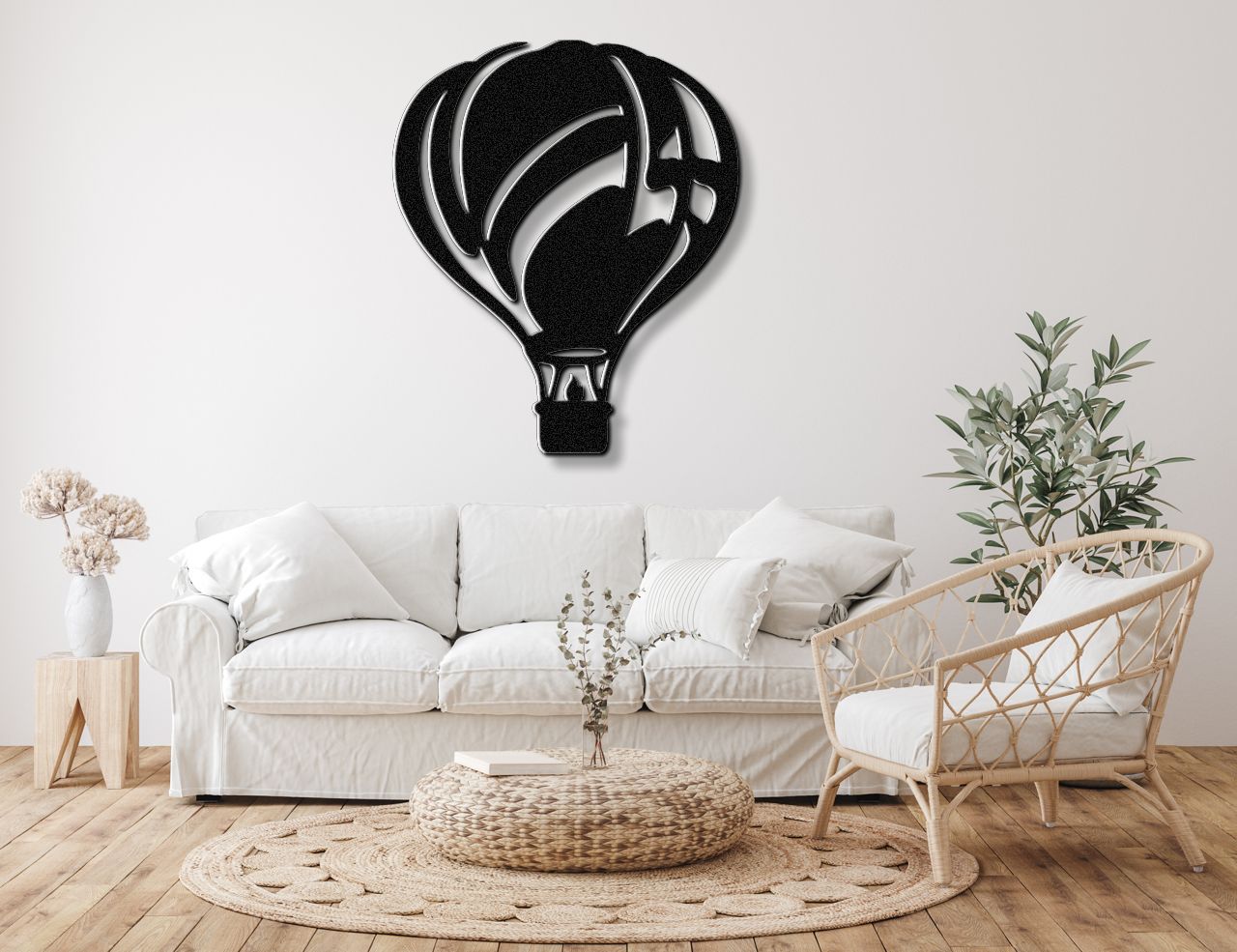 Hot Air Balloon Metal Wall Art