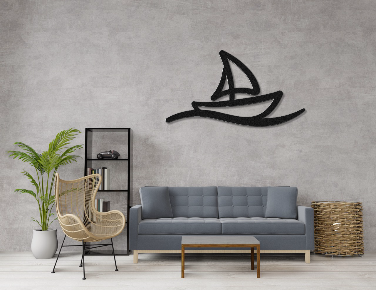 Sailboat Metal Wall Art