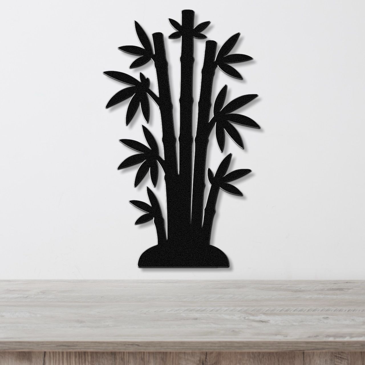 Bamboo Metal Wall Art
