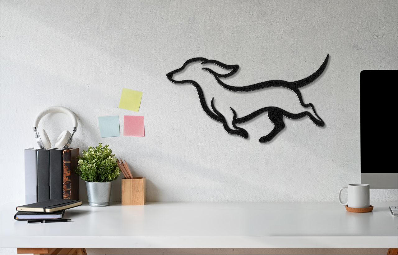 Dachshund Metal Wall Art