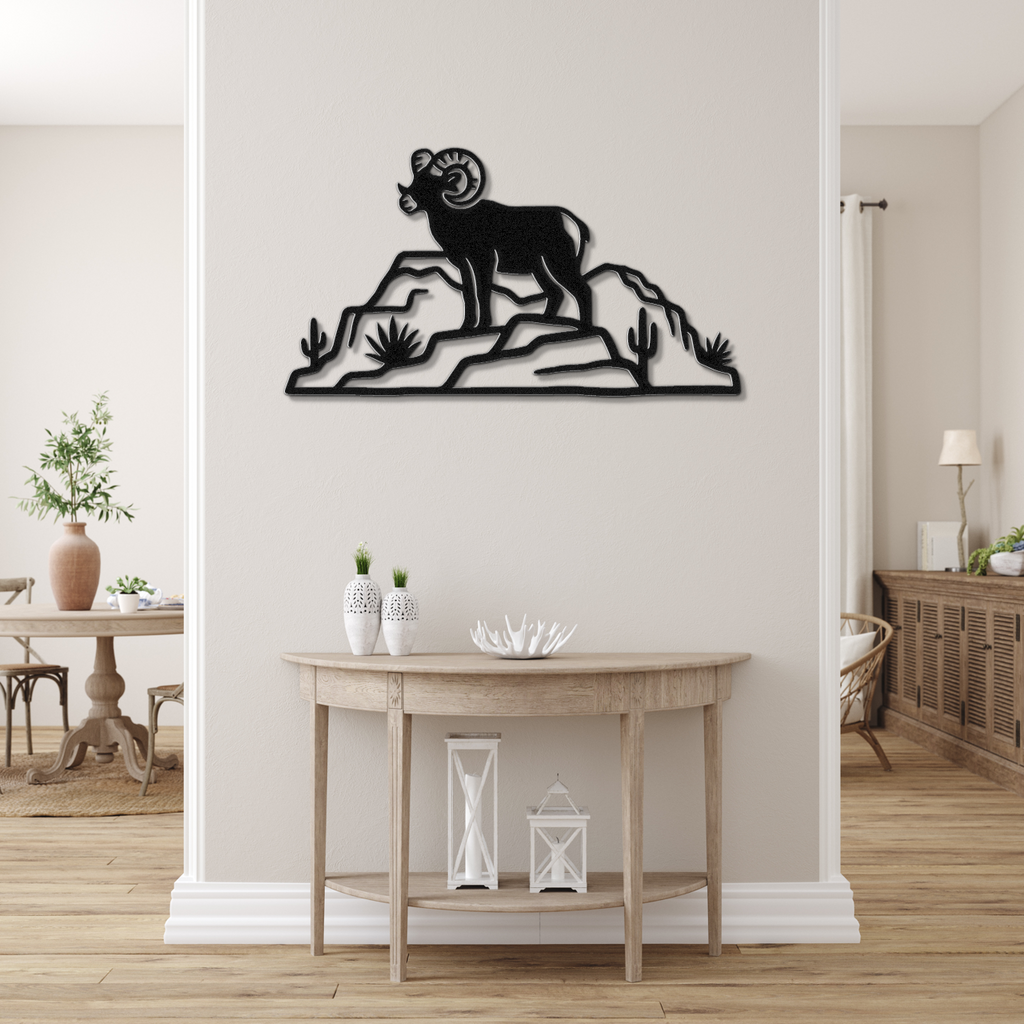 Arizona Bighorn Sheep Metal Wall Art
