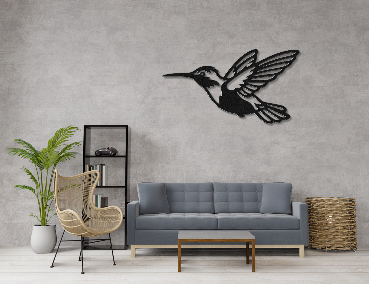 Hummingbird Metal Wall Art