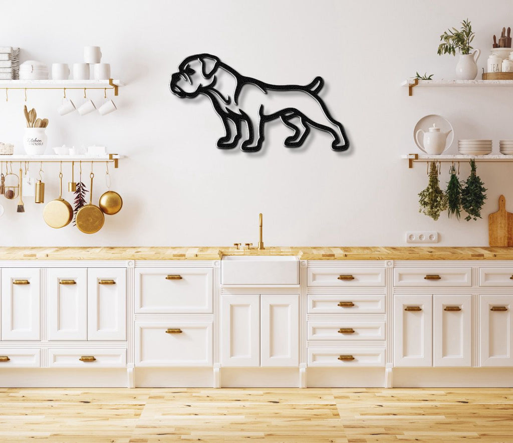 Boxer Dog Metal Wall Art