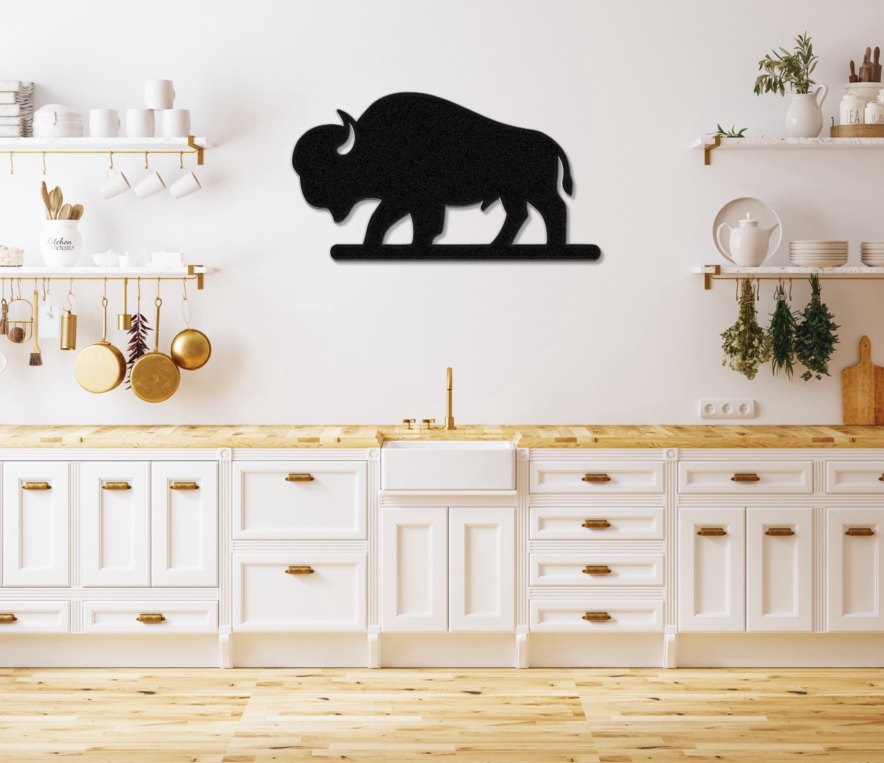 Buffalo Metal Wall Art