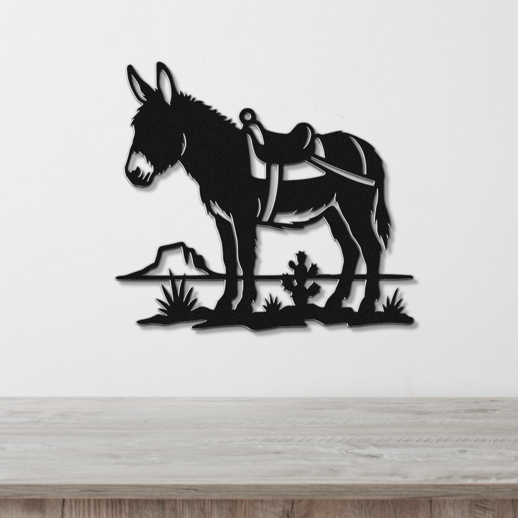 Burro Metal Wall Art