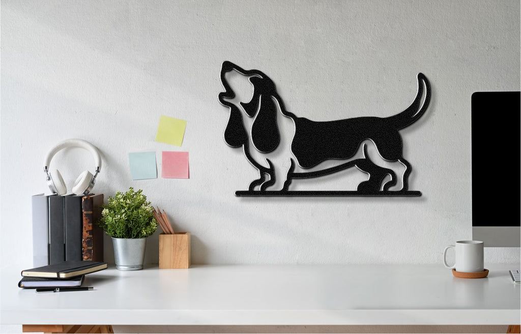 Basset Hound Metal Wall Art