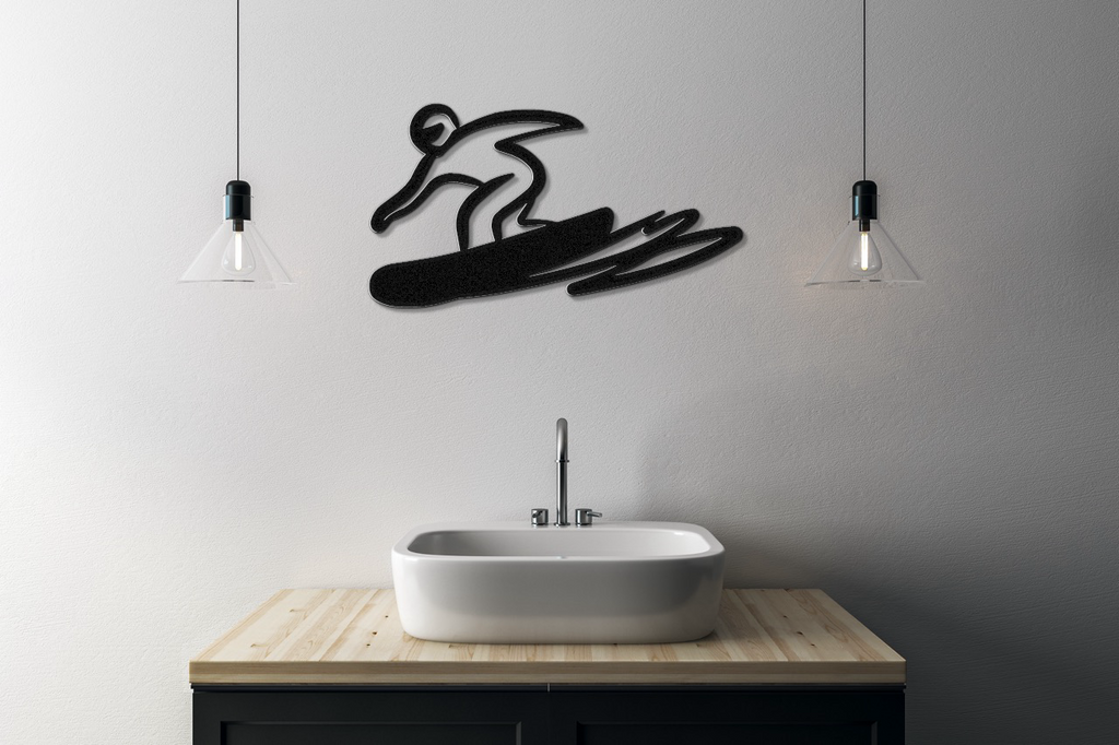 Snowboarding Metal Wall Art