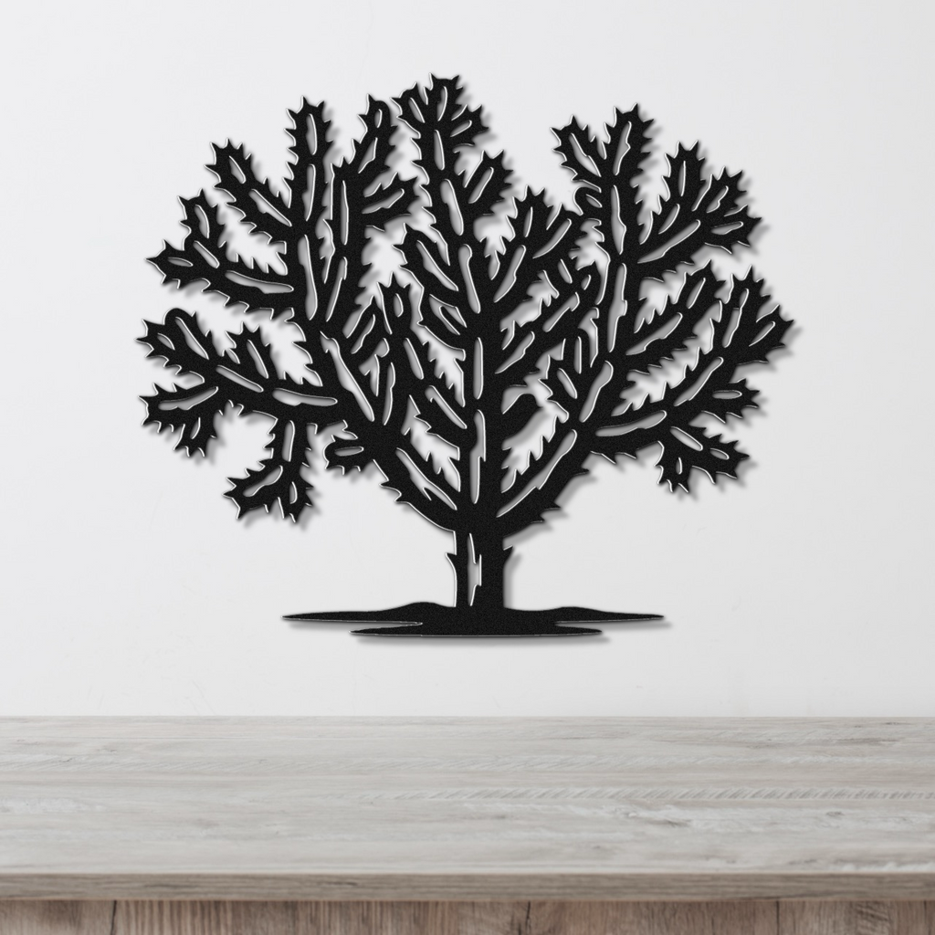 Cholla Cactus Metal Wall Art