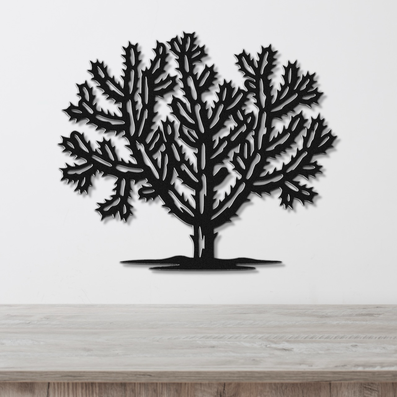 Cholla Cactus Metal Wall Art