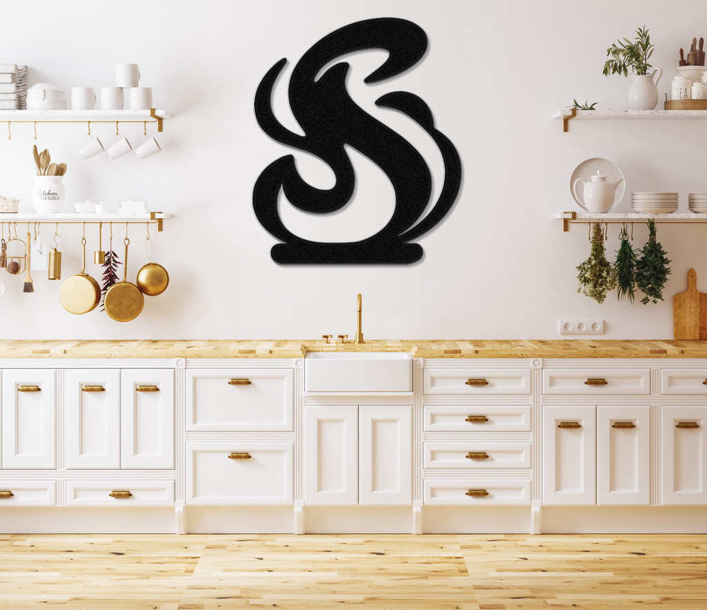 Abstract Fire Metal Wall Art