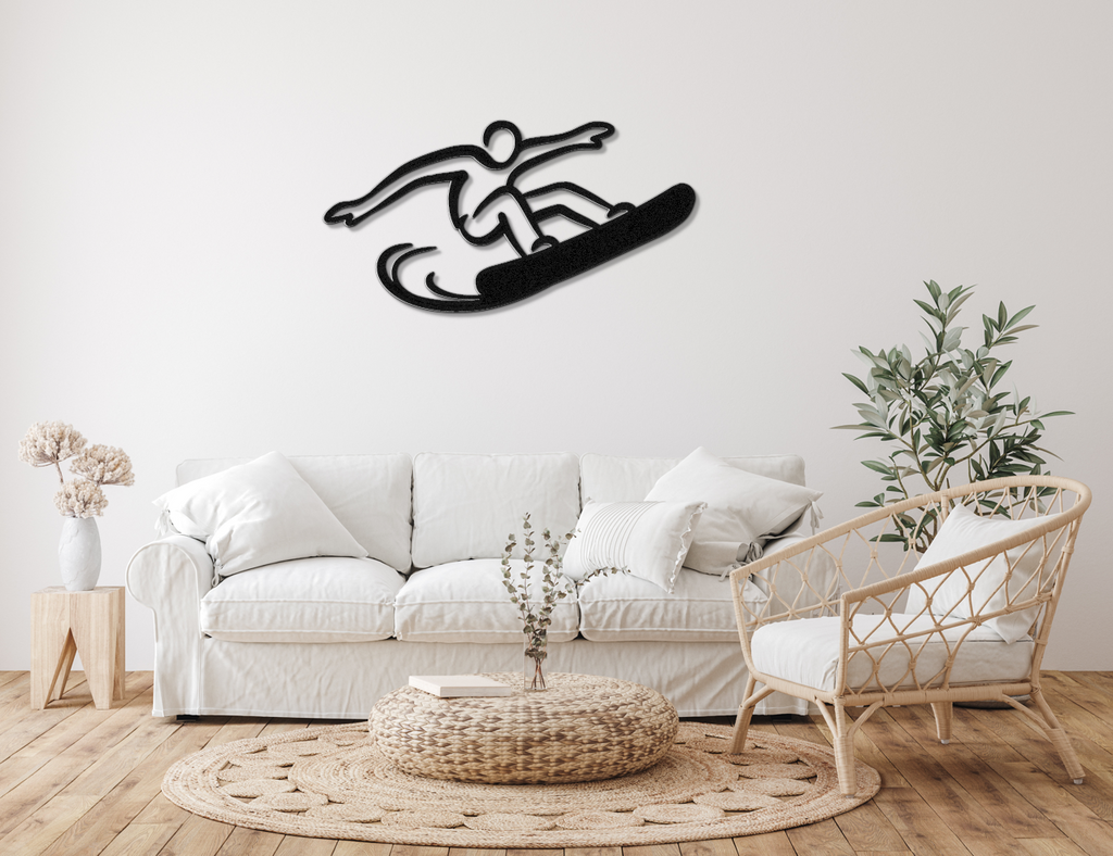 Snowboarding Metal Wall Art