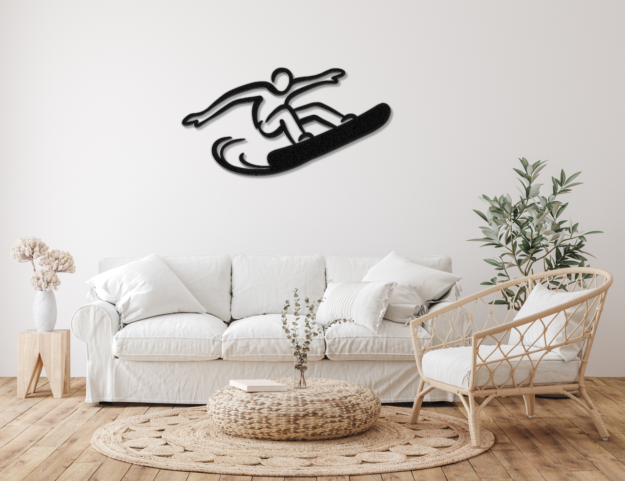 Snowboarding Metal Wall Art