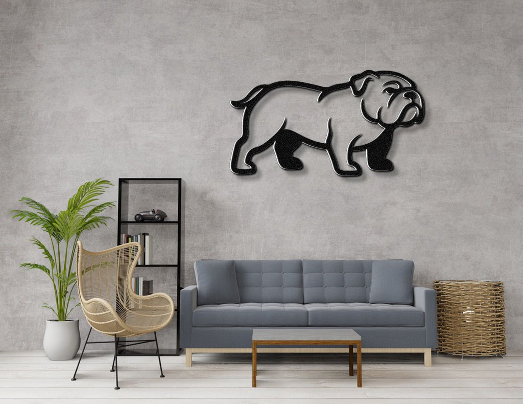 Bulldog Metal Wall Art