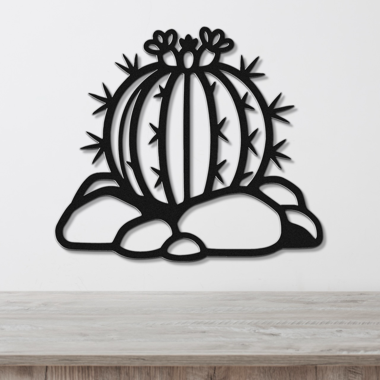 Barrel Cactus Metal Wall Art