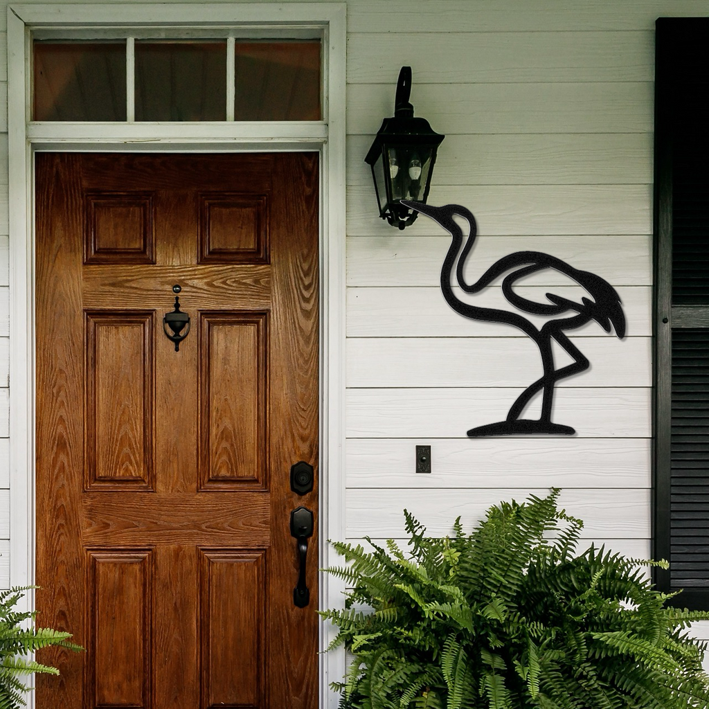 Crane Metal Wall Art