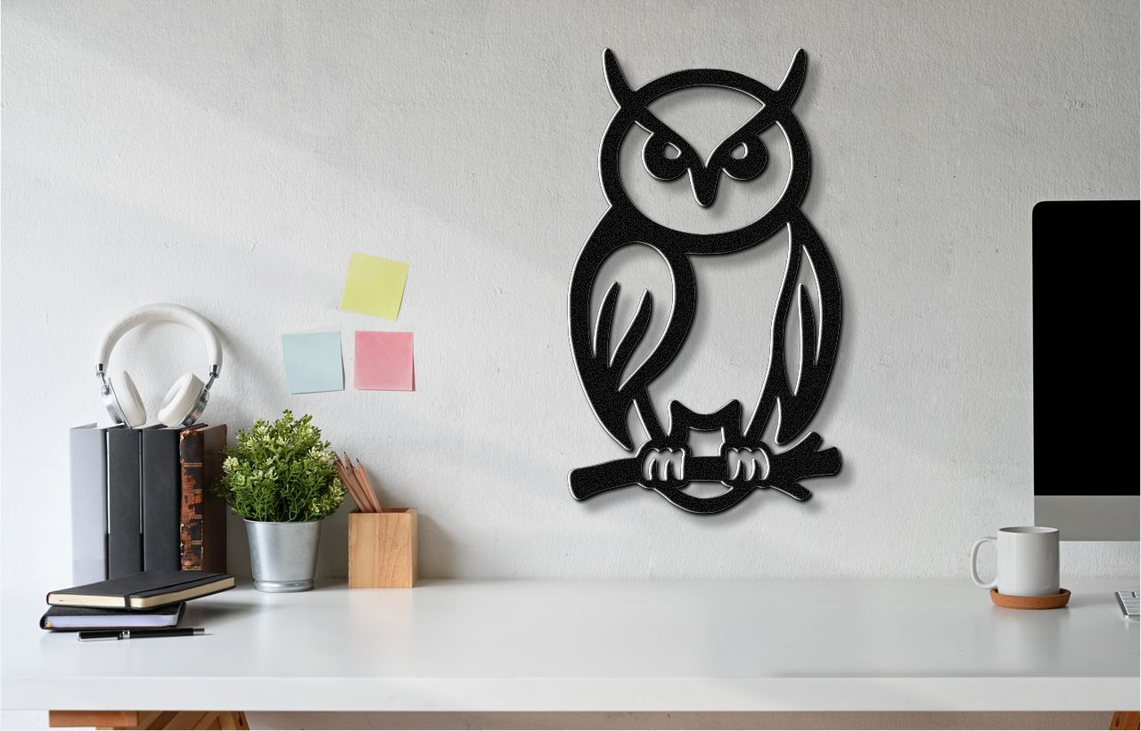 Owl Metal Wall Art