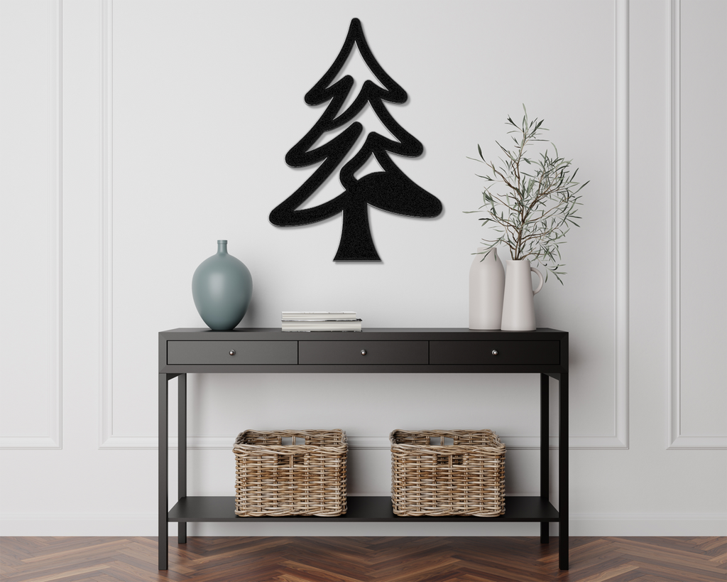 Pine Tree Metal Wall Art