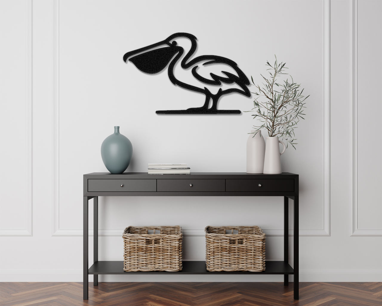 Pelican Metal Wall Art