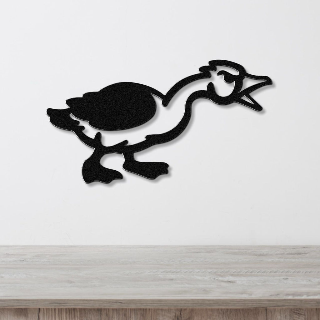 Angry Goose Metal Wall Art