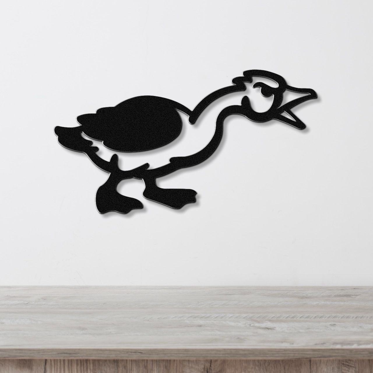 Angry Goose Metal Wall Art