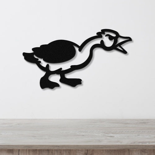 Angry Goose Metal Wall Art