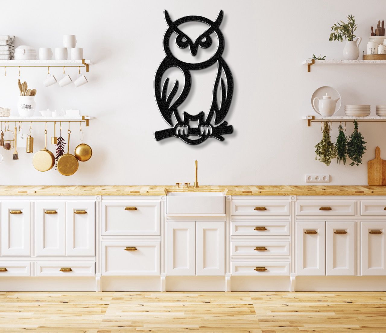 Owl Metal Wall Art
