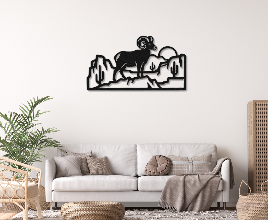 Arizona Bighorn Sheep Metal Wall Art