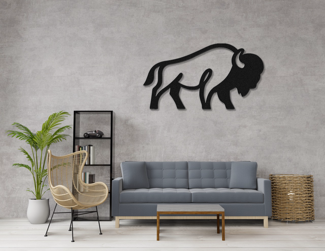 Buffalo Metal Wall Art