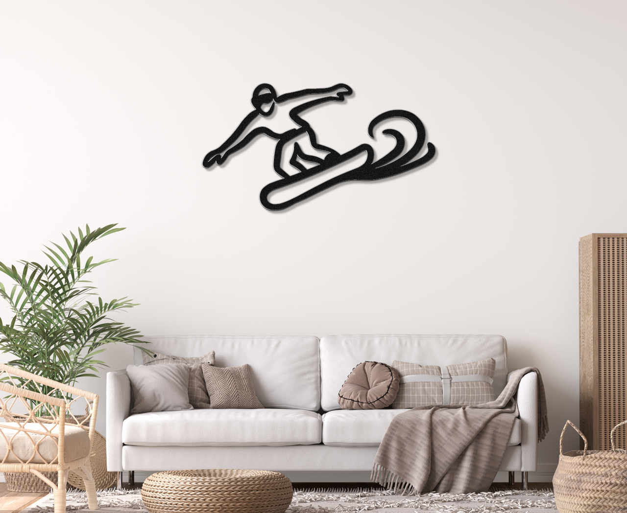 Snowboarding Metal Wall Art