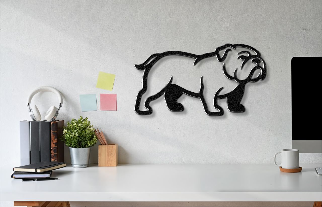 Bulldog Metal Wall Art