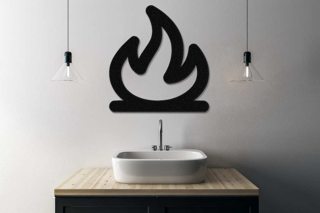 Campfire Metal Wall Art