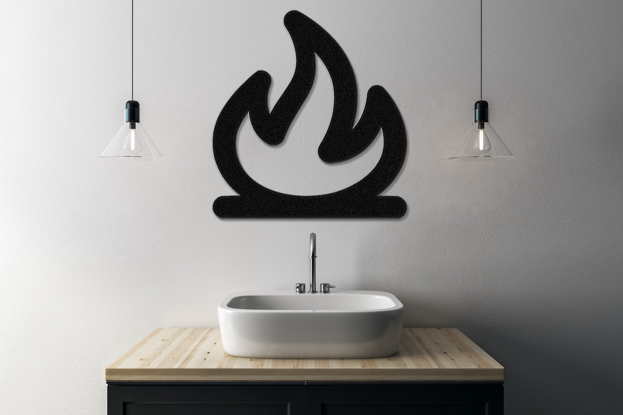 Campfire Metal Wall Art