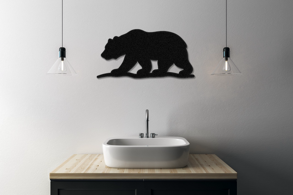 Bear Metal Wall Art