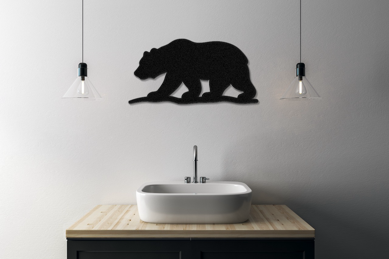 Bear Metal Wall Art