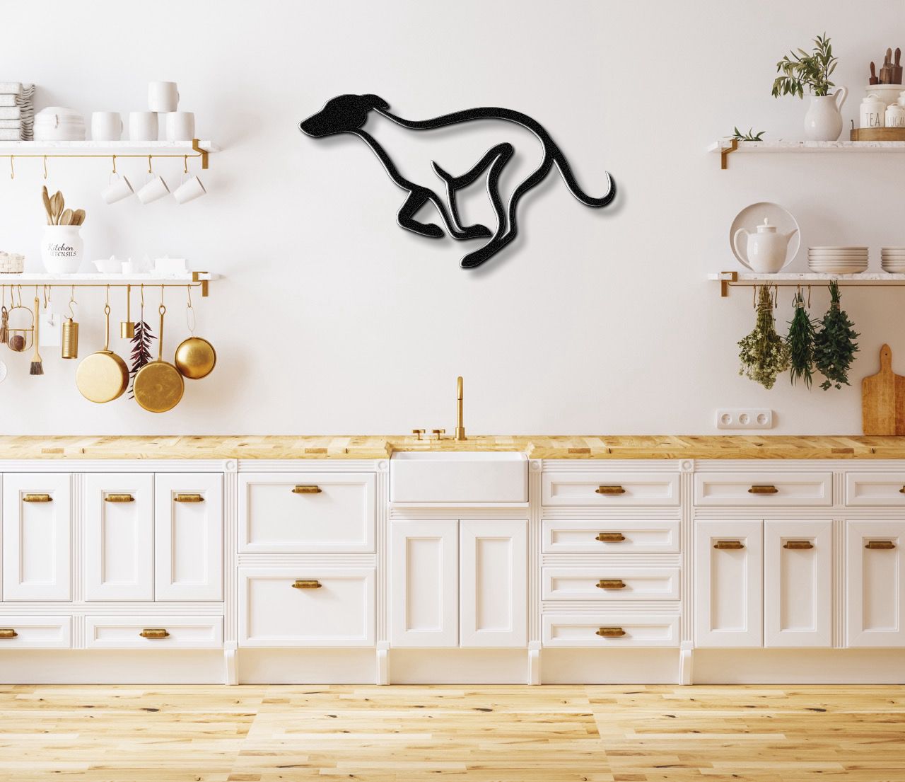 Greyhound Metal Wall Art