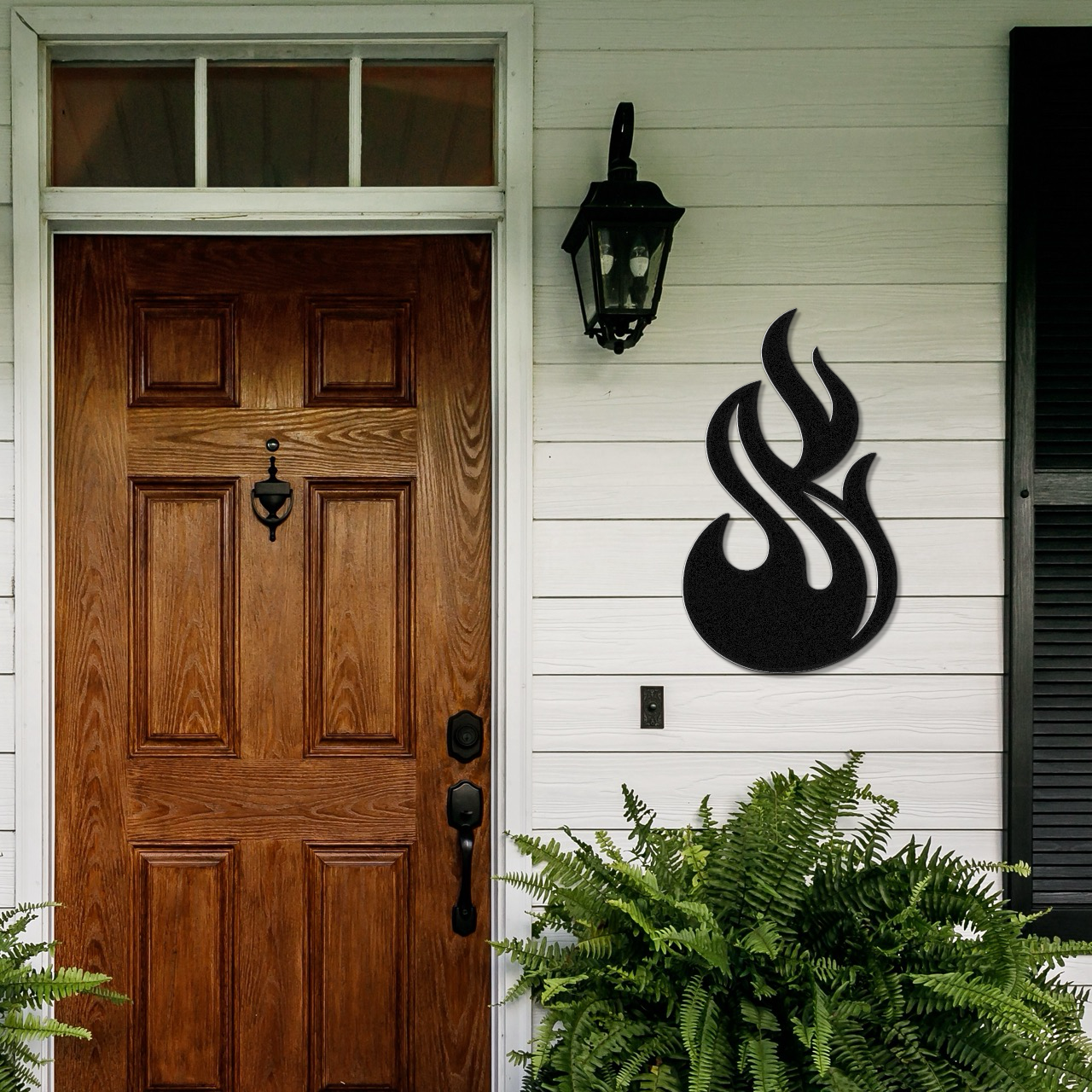 Abstract Fire Metal Wall Art