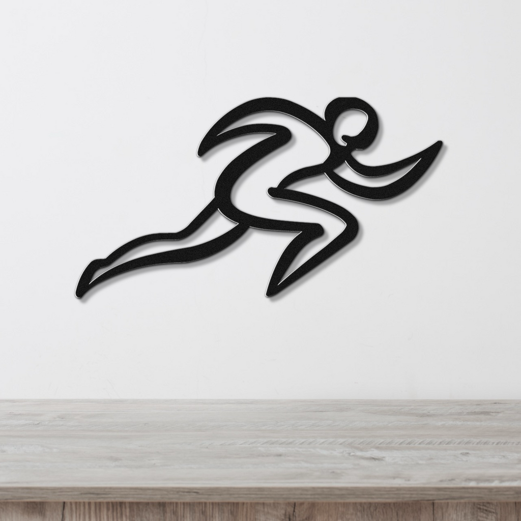 Runner Metal Wall Art