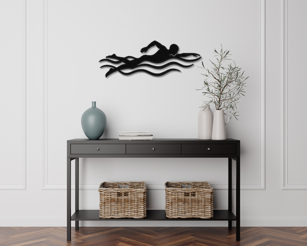 Swimmer Metal Wall Art