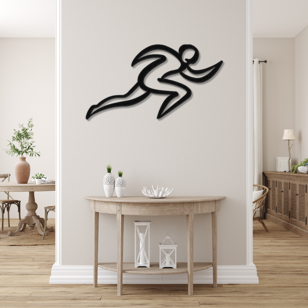 Runner Metal Wall Art
