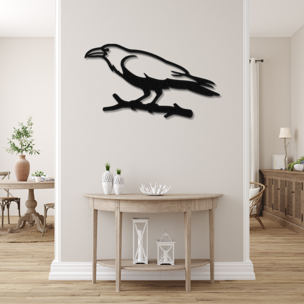 Raven Metal Wall Art