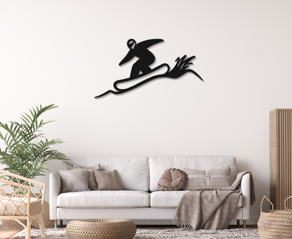 Snowboarding Metal Wall Art