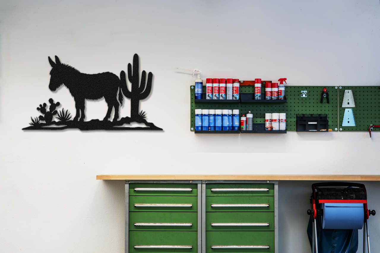 Burro Metal Wall Art