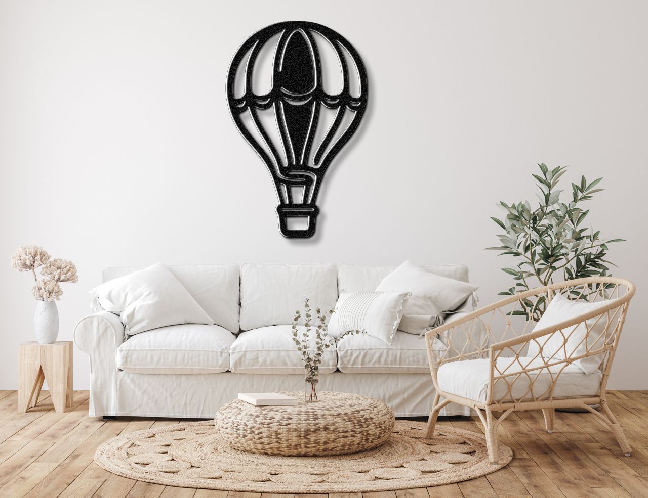 Hot Air Balloon Metal Wall Art